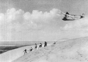 Schulung im Segelflug auf dem Predin bei Rossitten