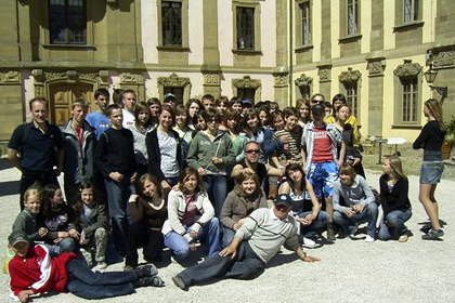 Im Hof des Schlosses Schillingsfürst