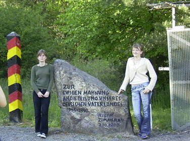 An der Gedenkstätte der deutschen Teilung bei Rieth/Zimmerau